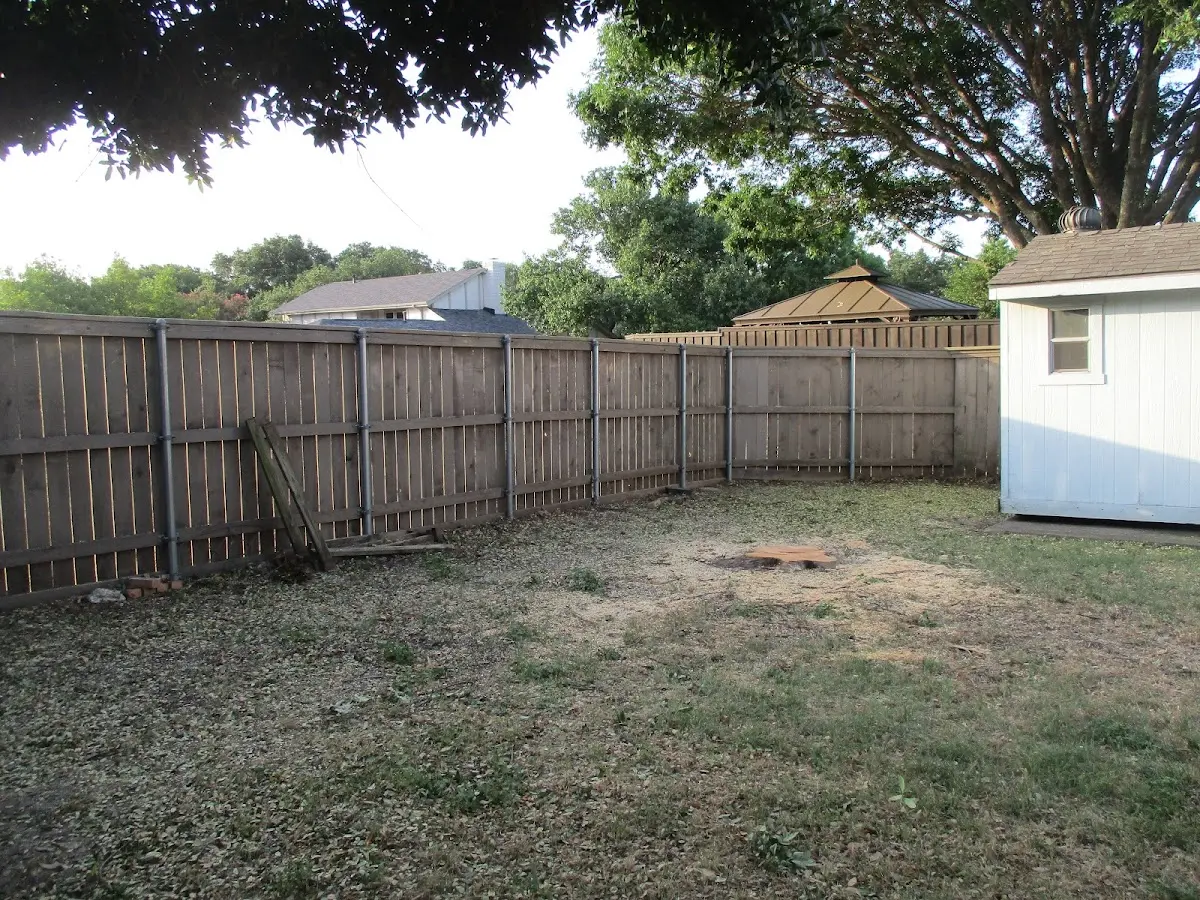 Cleared yard after professional tree removal in Kennard